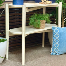 Load image into Gallery viewer, Whitewash Oval Console