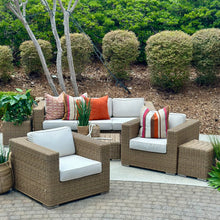 Load image into Gallery viewer, 6PC Outdoor Resin Wicker Set