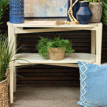 Load image into Gallery viewer, Whitewash Oval Console