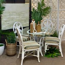 Load image into Gallery viewer, 5PC Glass & Rattan Dining Set