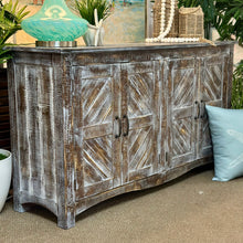 Load image into Gallery viewer, Distressed Wood Cabinet