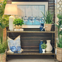 Load image into Gallery viewer, Antique Gold & Mirrored Console