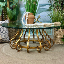 Load image into Gallery viewer, Palladio Italian Gilt Iron Coffee Table