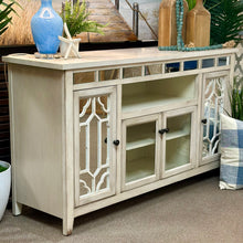 Load image into Gallery viewer, Ivory Mirrored Cabinet