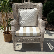 Load image into Gallery viewer, Pier 1 Taupe Outdoor Wicker Chair