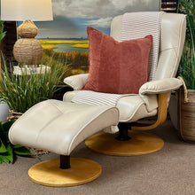 Load image into Gallery viewer, Ivory Chair & Ottoman
