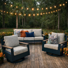 Load image into Gallery viewer, 3PC Navy Seating Set