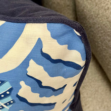 Load image into Gallery viewer, Blue Quadrille Down Designer Pillow