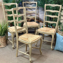 Load image into Gallery viewer, Taupe/Green Crackle Dining Chair