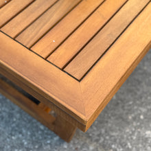 Load image into Gallery viewer, 4PC Wood/Black Outdoor Seating Set