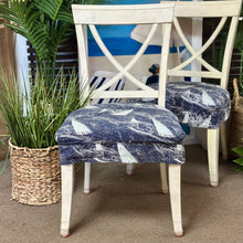 Load image into Gallery viewer, Ivory Dining Chair w/ Sailboat Cover