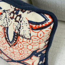 Load image into Gallery viewer, Orange Quadrille Designer Lumbar