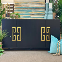 Load image into Gallery viewer, Black Geometric Cabinet