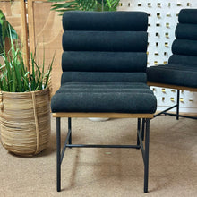 Load image into Gallery viewer, Black Channel Dining Chair