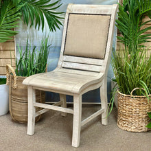 Load image into Gallery viewer, Ivory Upholstered Back Dining Chair
