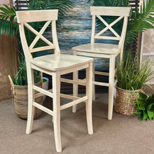 Load image into Gallery viewer, Set/2 Ivory PB Barstools