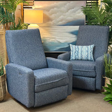 Load image into Gallery viewer, Blue Performance Swivel Gliding Recliner