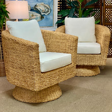 Load image into Gallery viewer, Water Hyacinth Swivel Chair