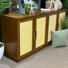 Load image into Gallery viewer, Wood & Cane Sideboard