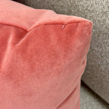 Load image into Gallery viewer, Salmon Velvet Down Designer Pillow