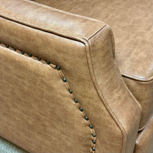 Load image into Gallery viewer, Mocha Faux Leather Recliner