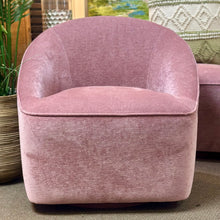 Load image into Gallery viewer, Pink Swivel Accent Chair