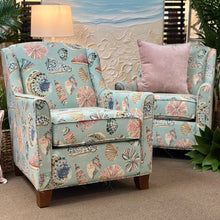 Load image into Gallery viewer, Aqua Sea-Life Accent Chair