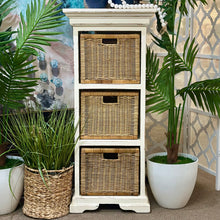 Load image into Gallery viewer, 3 Basket Ivory Shelf