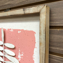 Load image into Gallery viewer, Pink Metal Leaf Art II