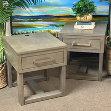 Load image into Gallery viewer, Greige USB End Table