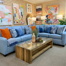 Load image into Gallery viewer, 2PC Lt. Blue Performance Sectional