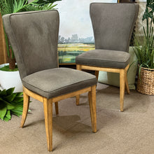 Load image into Gallery viewer, Grey Upholstered Dining Chair