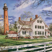 Load image into Gallery viewer, William Mangum 'Currituck Beach Lighthouse" Art