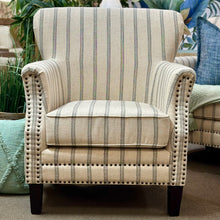 Load image into Gallery viewer, Linen Striped Accent Chair