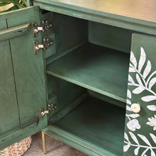 Load image into Gallery viewer, Green Floral Inlay Cabinet