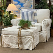 Load image into Gallery viewer, Rowe Slipcovered Chair & Ottoman