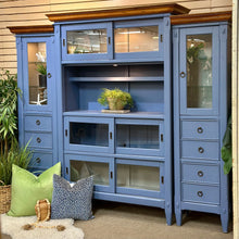 Load image into Gallery viewer, 3PC Blue Entertainment Cabinet