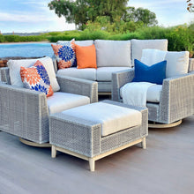 Load image into Gallery viewer, Lt Beige Outdoor Swivel Chair