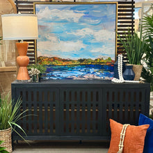 Load image into Gallery viewer, Black Mango Wood Cabinet
