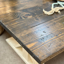 Load image into Gallery viewer, Two Tone Trestle Dining Table