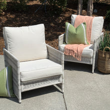Load image into Gallery viewer, White/Grey Resin Wicker Chair