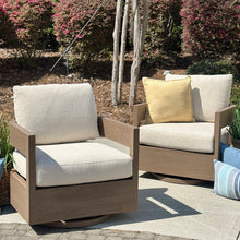 Load image into Gallery viewer, Curved Outdoor Swivel Chair