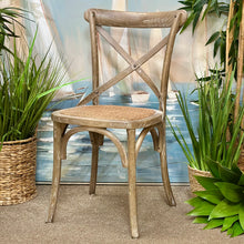 Load image into Gallery viewer, Rattan X Back Dining Chair