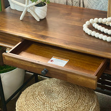 Load image into Gallery viewer, Wood/Black Desk