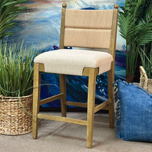 Load image into Gallery viewer, Seagrass/Wood Counter Height Stool