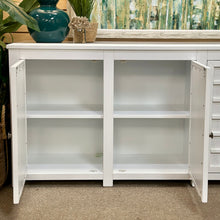 Load image into Gallery viewer, White Geometric 4DR Cabinet