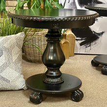 Load image into Gallery viewer, Black Round End Table
