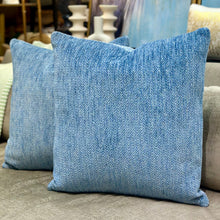 Load image into Gallery viewer, Blue Designer Down Pillow