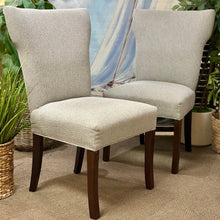 Load image into Gallery viewer, Grey Upholstered Dining Chair