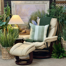 Load image into Gallery viewer, Taupe Faux Leather Swivel Chair W/Otto